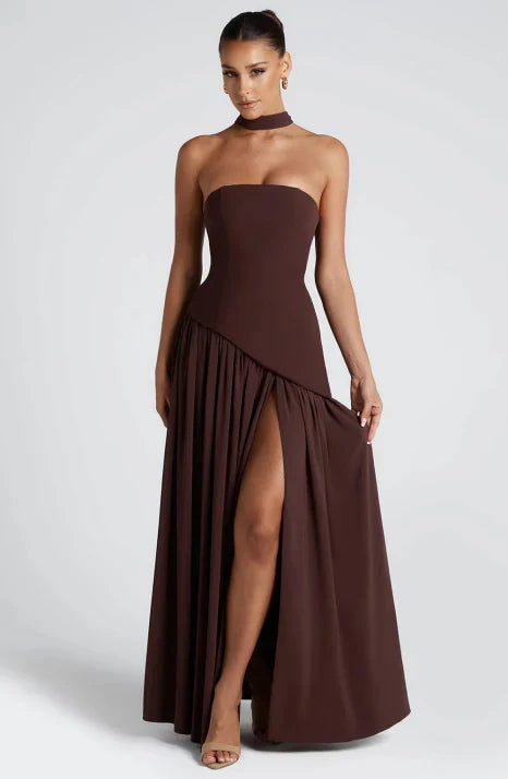 Damen Kleid | Maxi-Länge mit sachlicher Silhouette