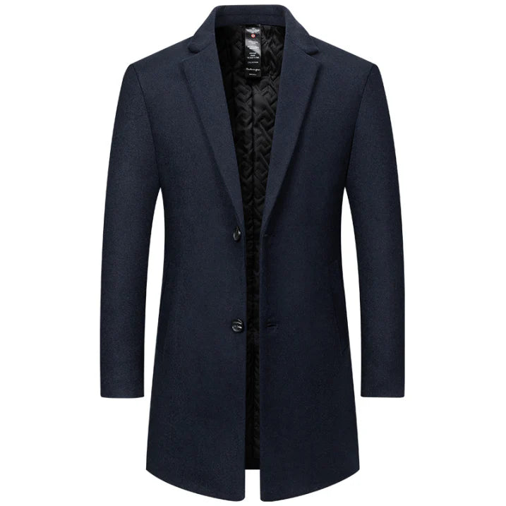 Herren Trenchcoat | gerader Aufbau mit klassischer Knopfleiste