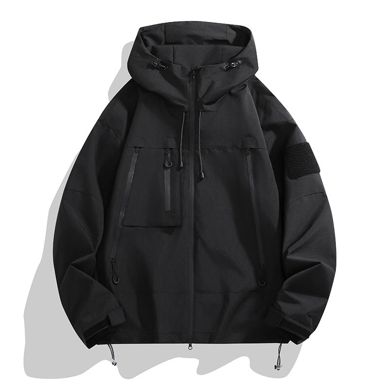 Herren Jacke | Oversize-Form mit Kapuze und wasserabweisend