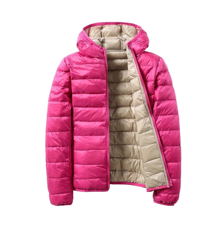 Damen Übergangsjacke | Wendbares Design mit Kapuze