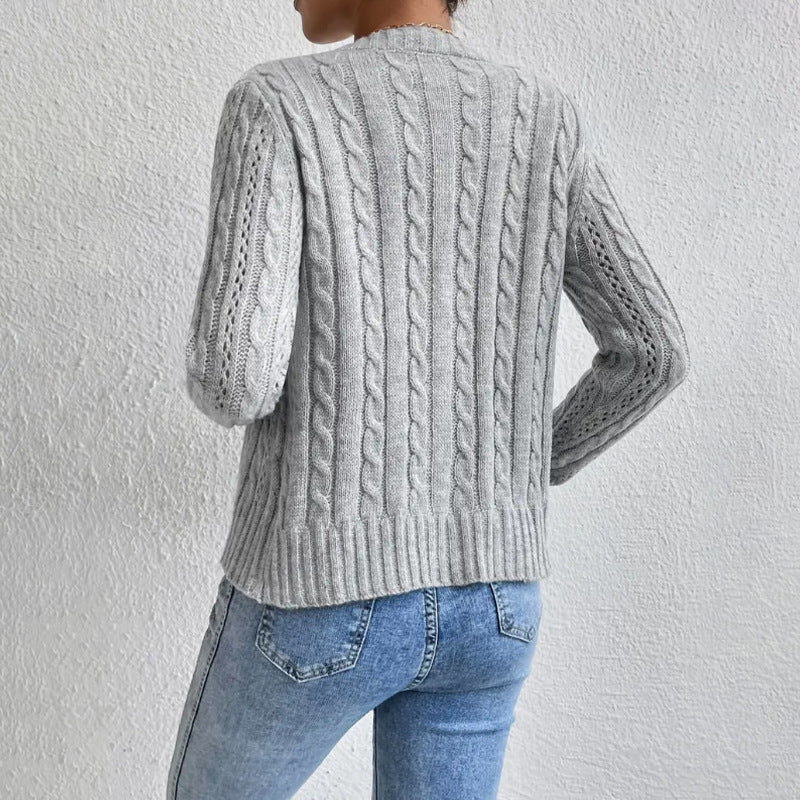 Damen Strickjacke | Knopfleiste mit strukturierter Oberfläche