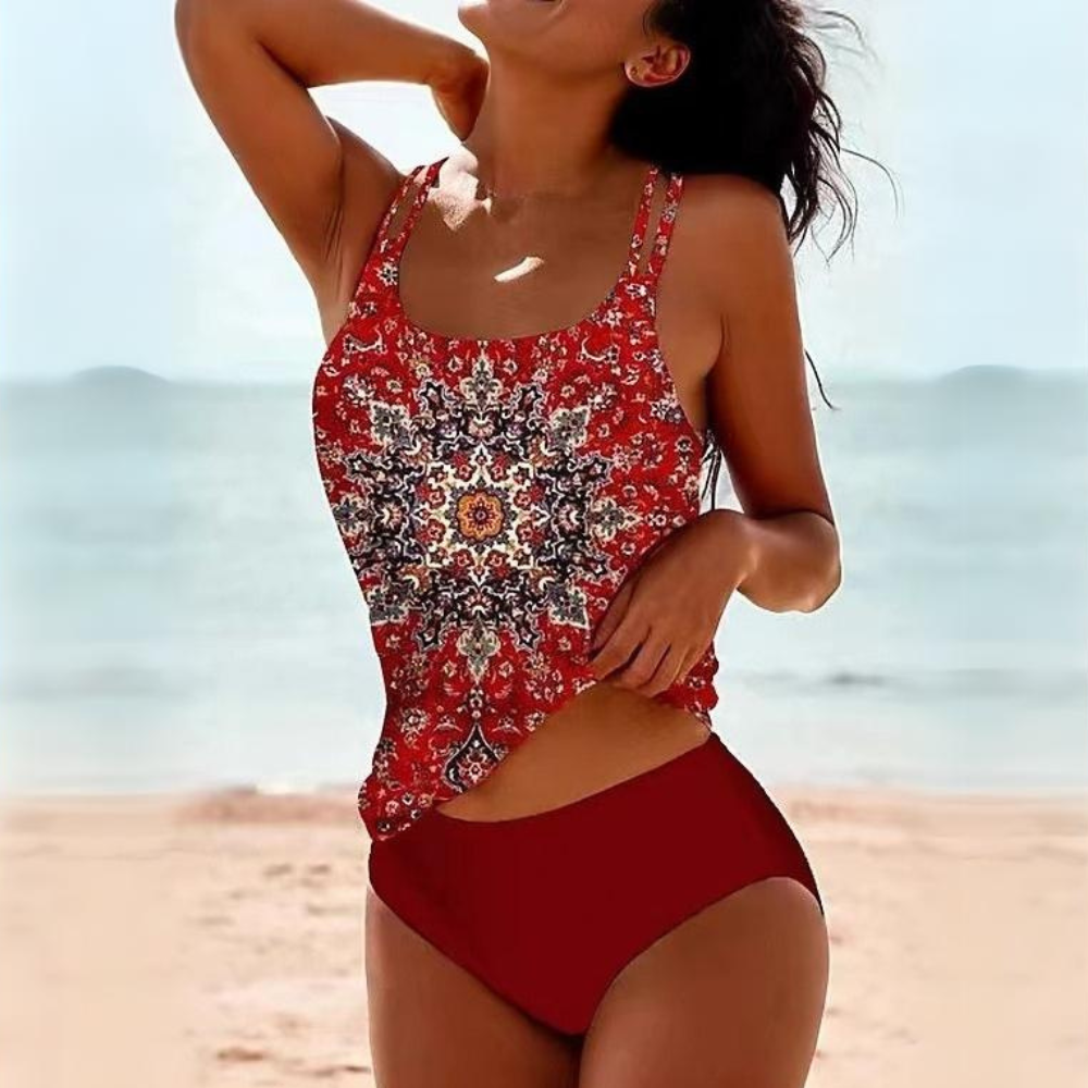 Tankini Damen | Zweiteilig mit Oberteil und Unterteil