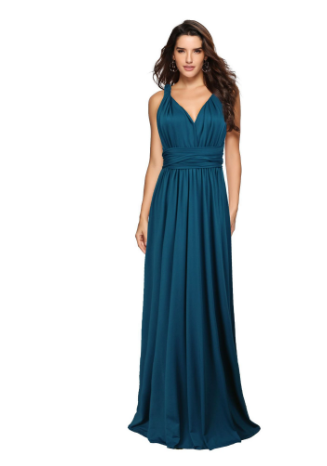 Damen Wickelkleid | Überlappender Schnitt mit Drapierung