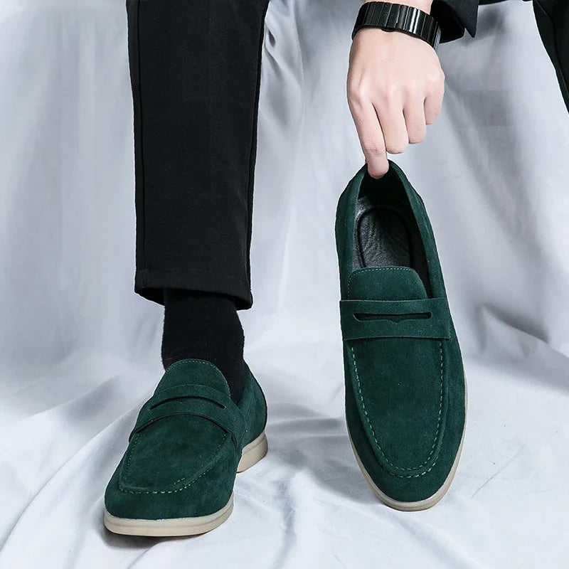 Loafer Herren | Schlupfdesign mit Riemen und umlaufender Naht