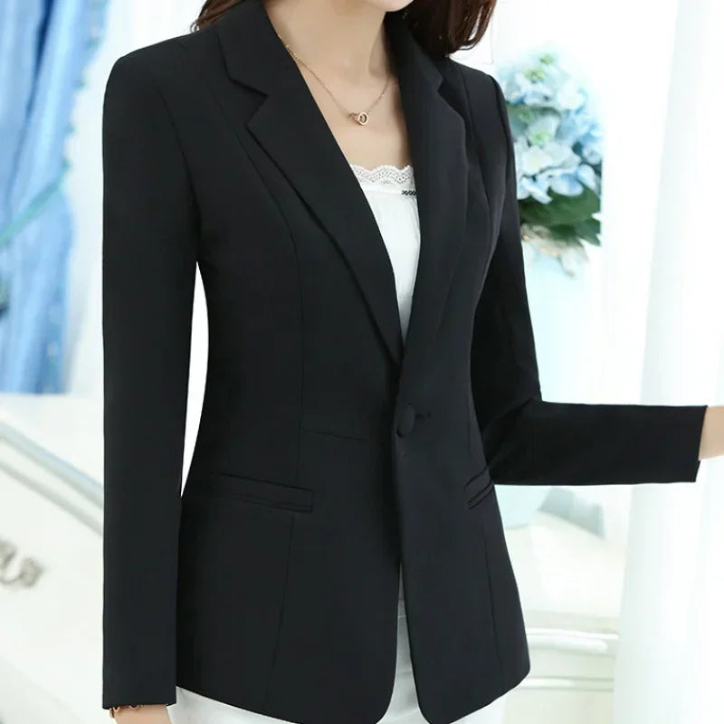 Damen Blazer | Reverskragen mit Knopfverschluss und Taschen