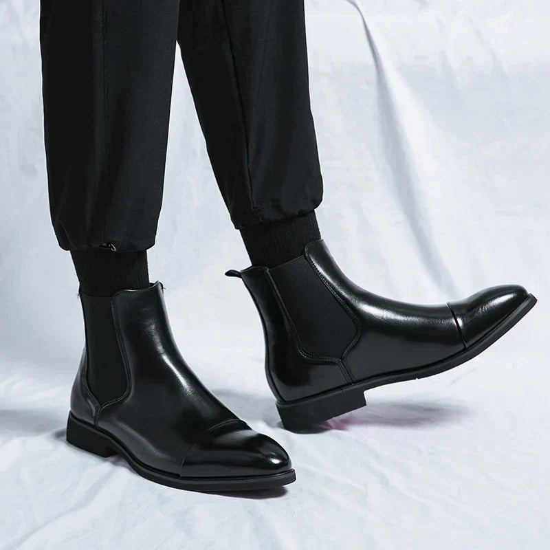 Boots Herren | Knöchelhohe Form mit Elastikeinsatz