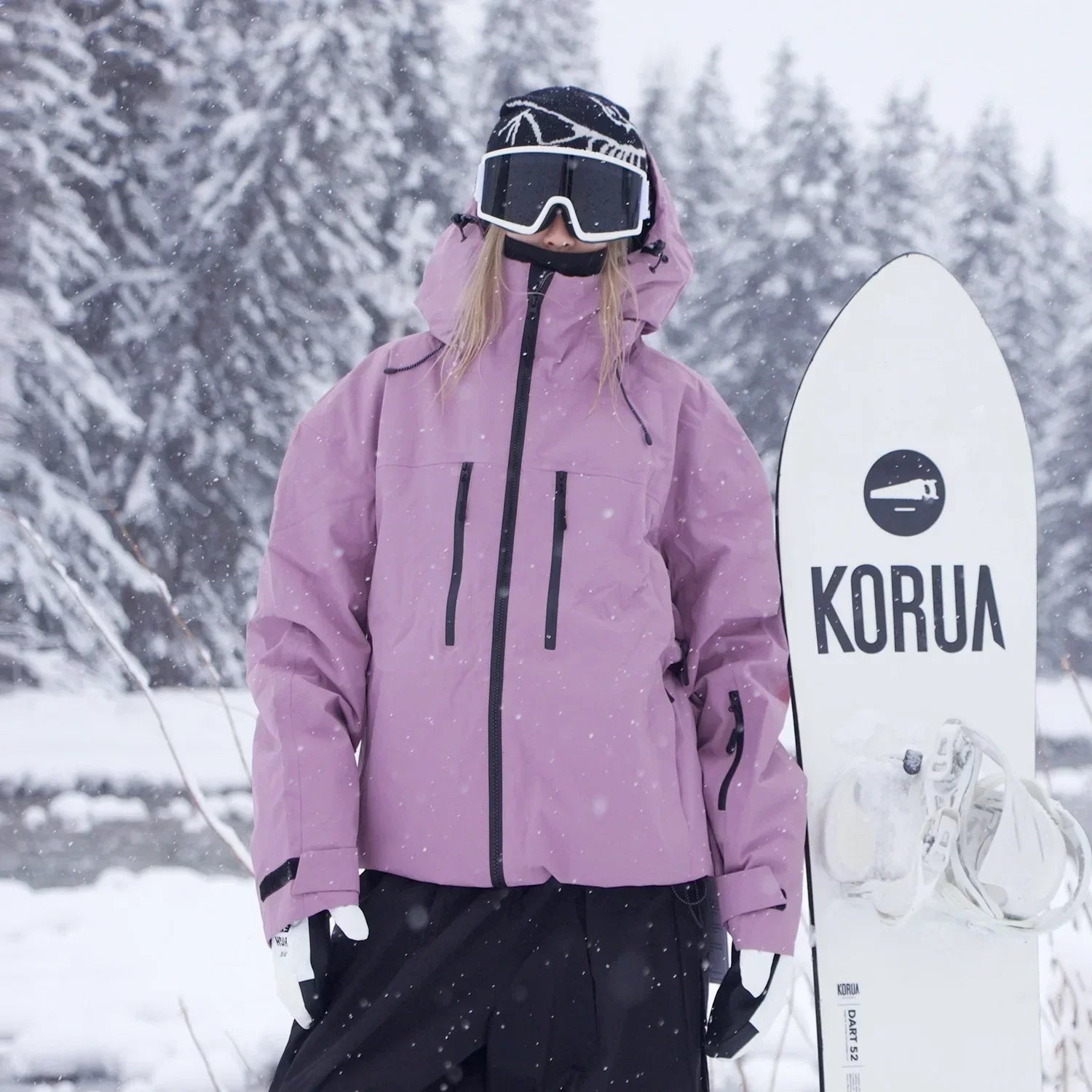 Damen Jacke | Übergangsjacke mit Kapuze und funktionaler Form