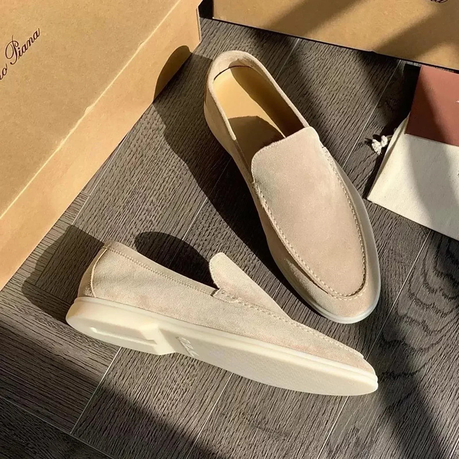 Herren Schuhe | Slip-On Halbschuhe mit klarer Profilsohle
