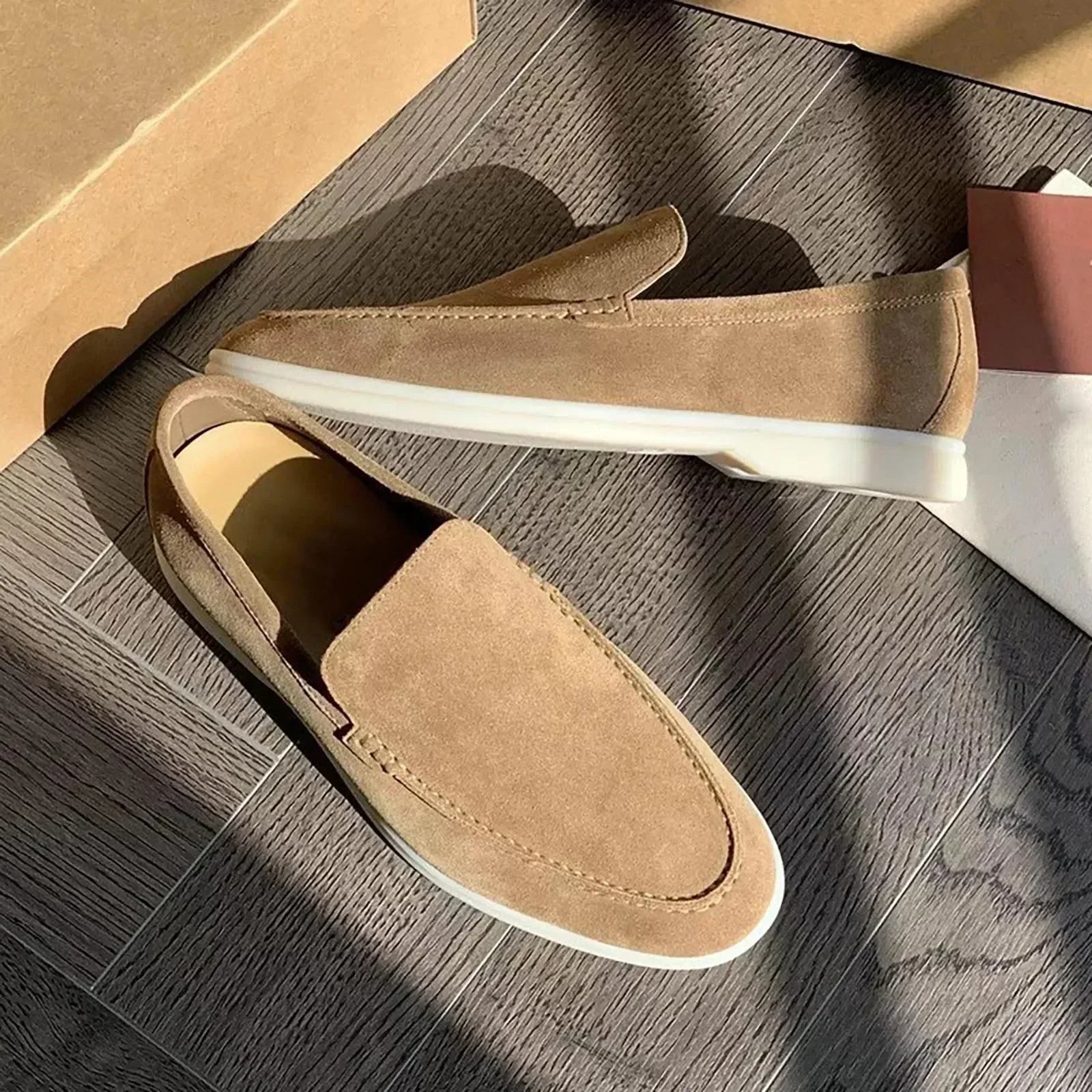 Herren Schuhe | Slip-On Halbschuhe mit klarer Profilsohle