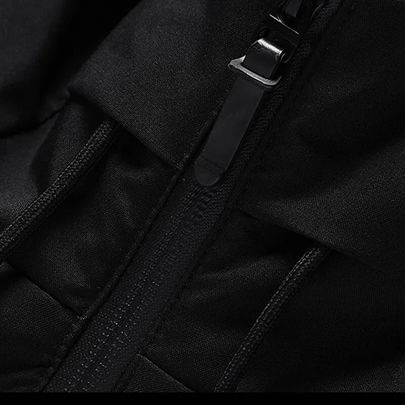 Herren Jacke Puffer | Kapuze und verlängerte Form
