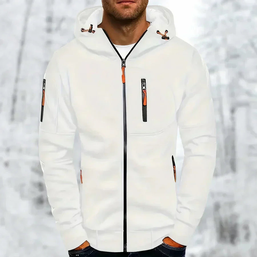 Herren Hoodie | Kapuze mit Reißverschluss und Brusttasche
