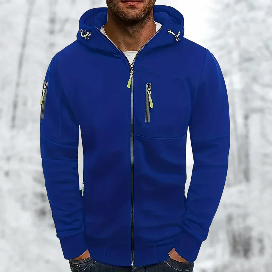 Jacke Herren | Kapuze mit Reißverschlusstaschen