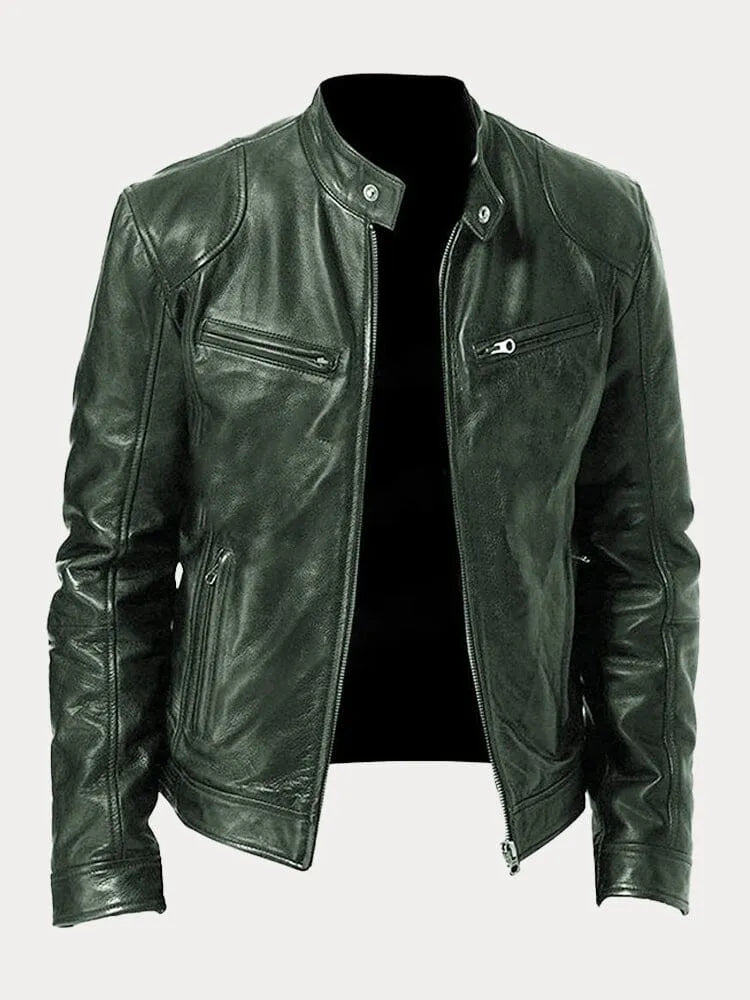 Jacke Herren | Stehkragen mit Reißverschlusstaschen