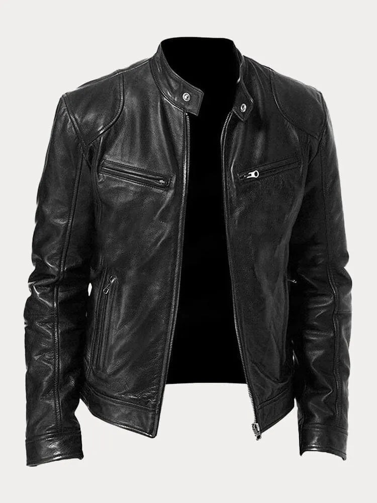 Jacke Herren | Stehkragen mit Reißverschlusstaschen
