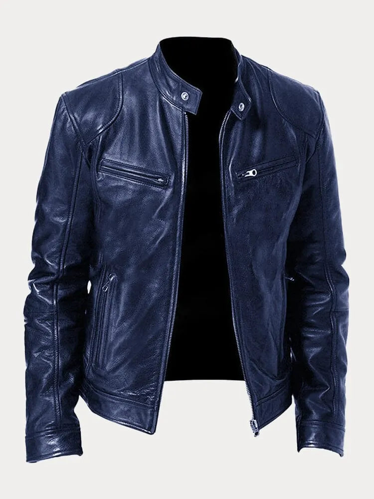Jacke Herren | Stehkragen mit Reißverschlusstaschen