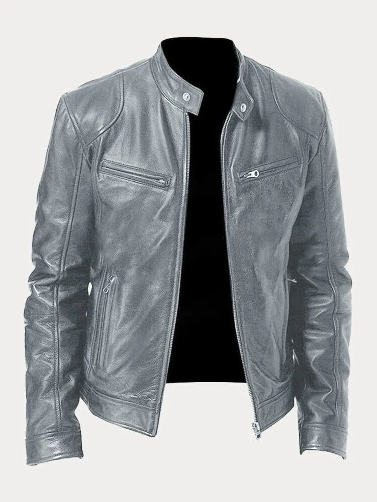 Jacke Herren | Stehkragen mit Reißverschlusstaschen