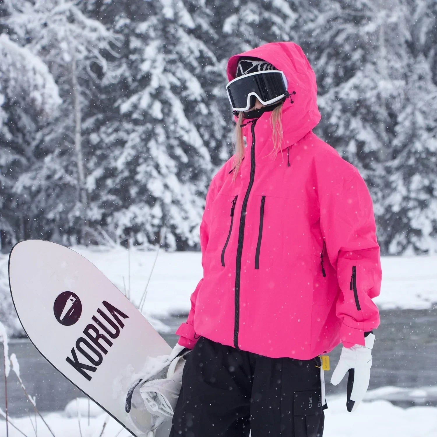 Damen Jacke | Übergangsjacke mit Kapuze und funktionaler Form