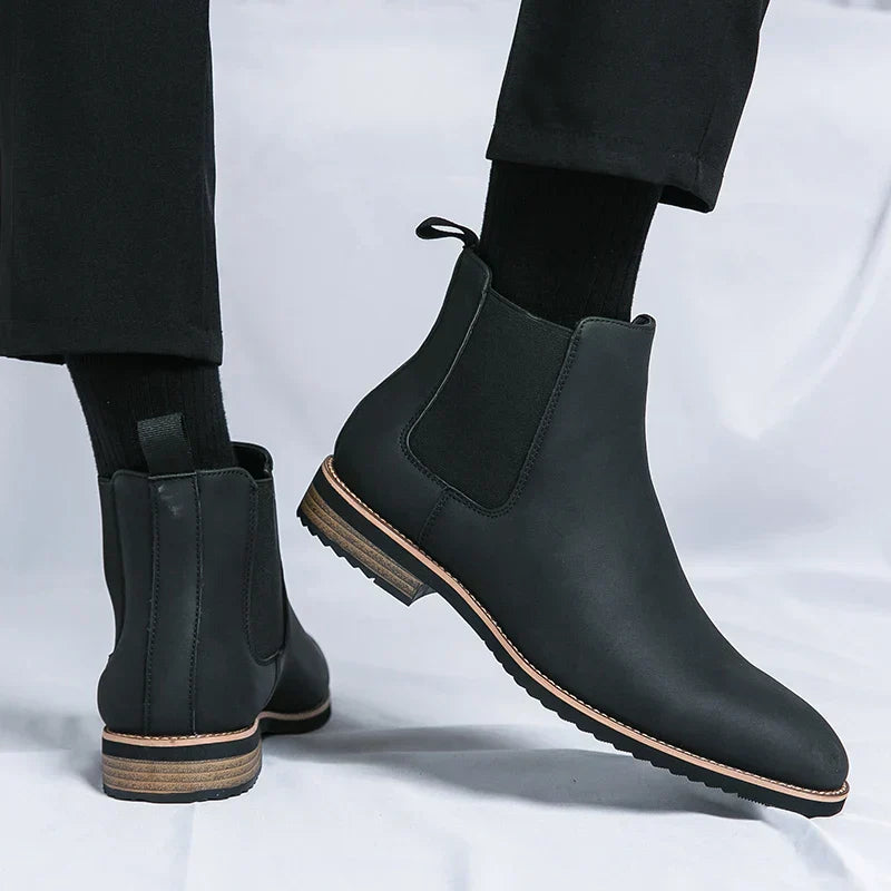 Stiefelette Herren | Elastikeinsatz mit Zuglasche