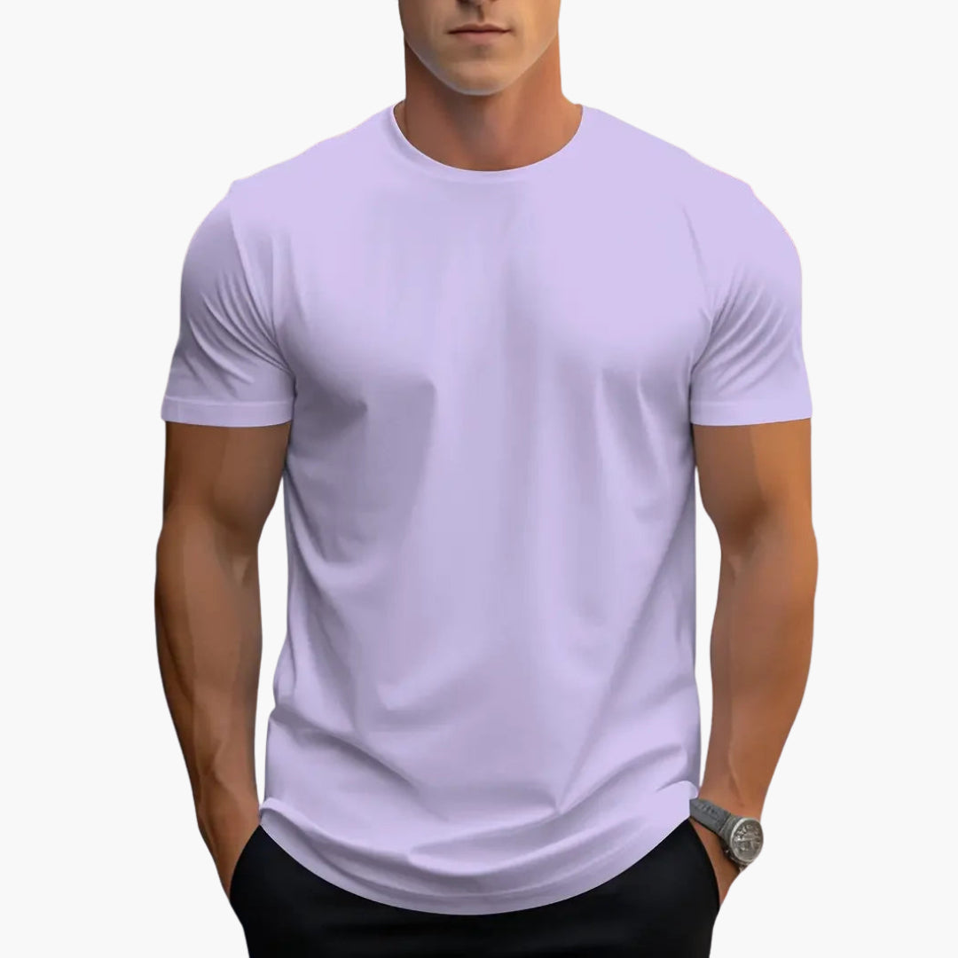 Kurzarmshirt Herren | Rundhalsausschnitt mit geradem Schnitt