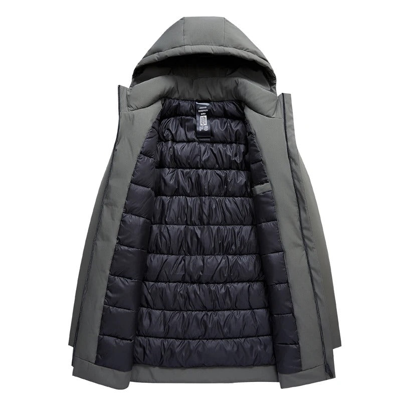 Herren Winterjacke | gerade Form mit durchgehendem Verschluss