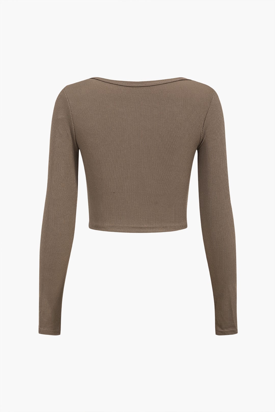 Damen Top | Asymmetrischer Schnitt mit Knopfleiste und Cut-Out