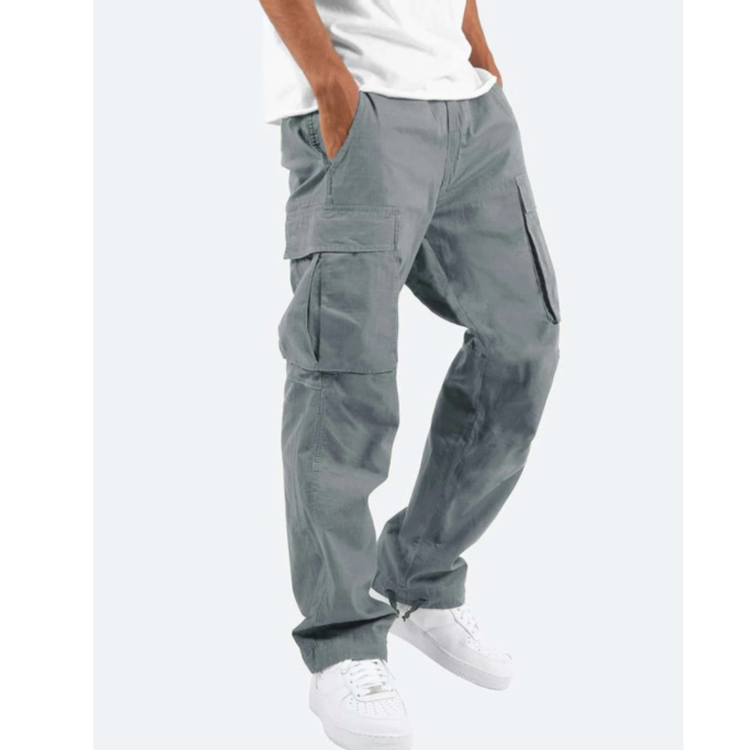 Hose Herren | Cargo Taschen mit geradem Bein