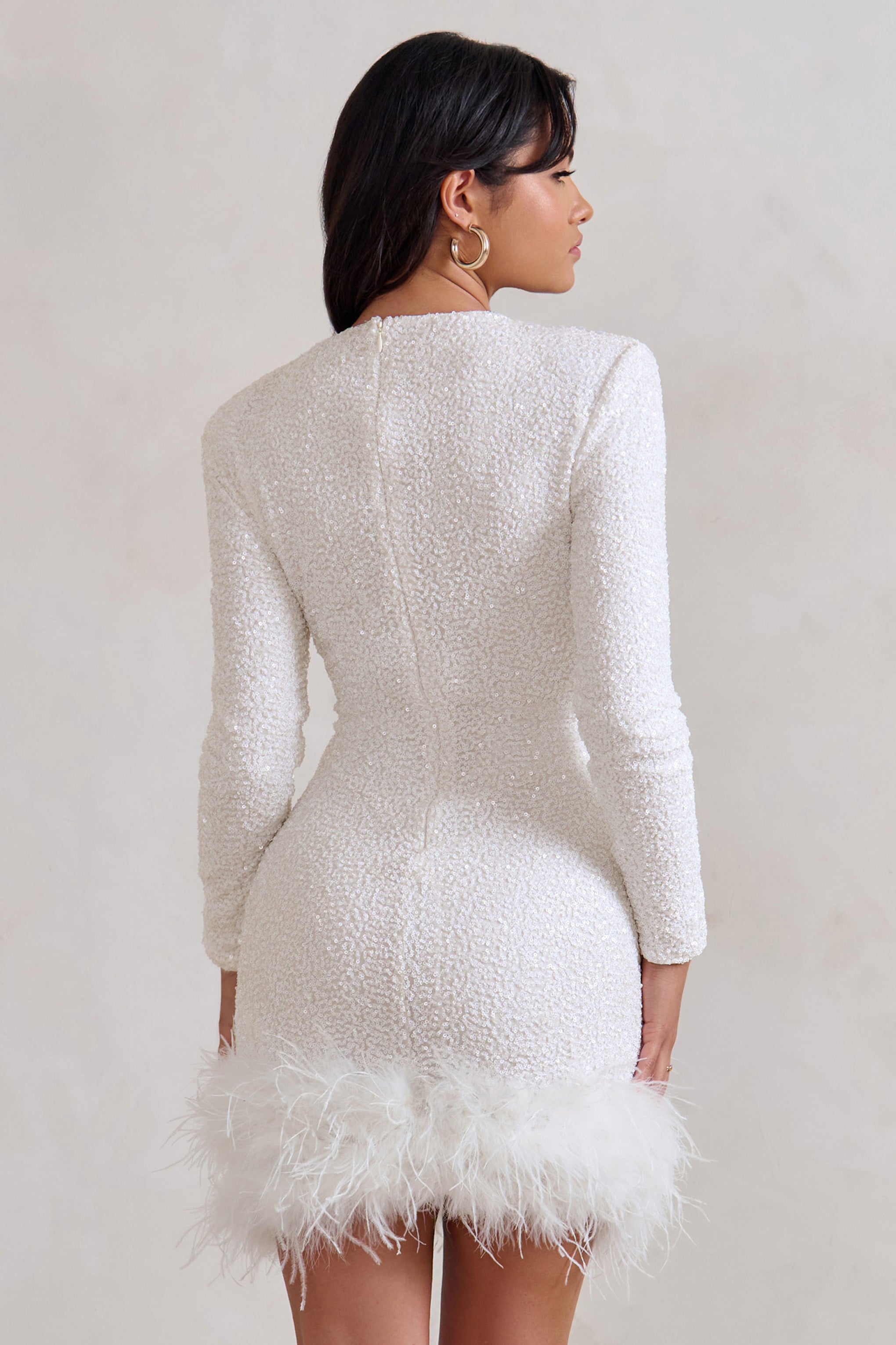 Damen Minikleid | gerader Aufbau mit Saumdetail