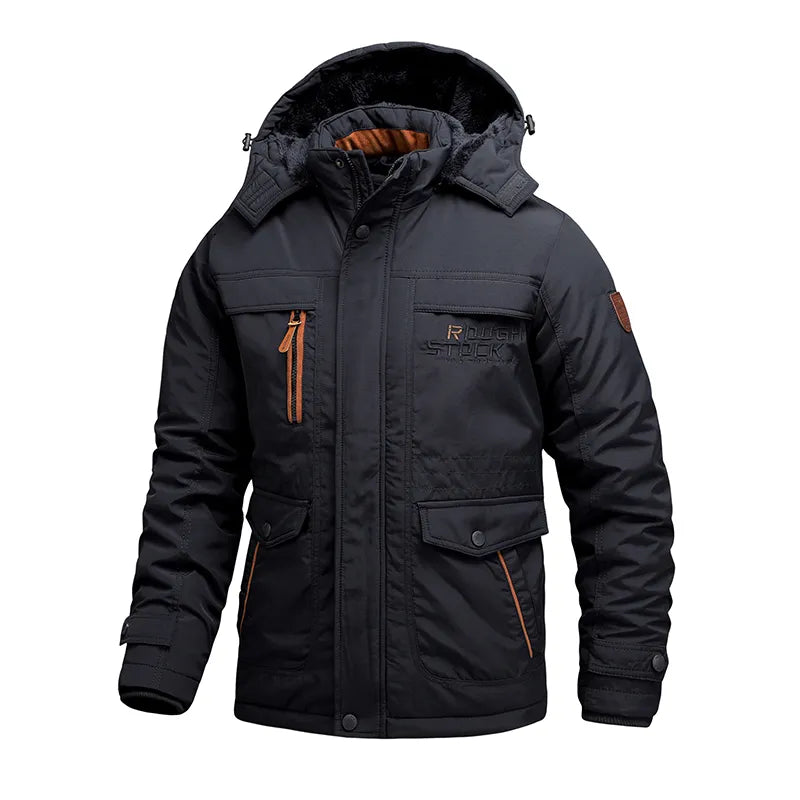 Jacke Herren | Taktischer Schnitt mit Abnehmbarer Kapuze