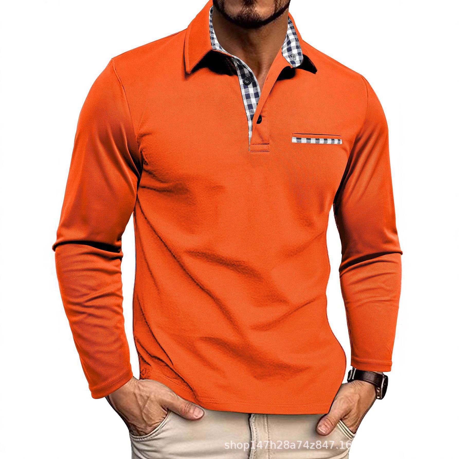 Herren Poloshirt | Langarm-Ausführung mit Kragen und Knopfleiste
