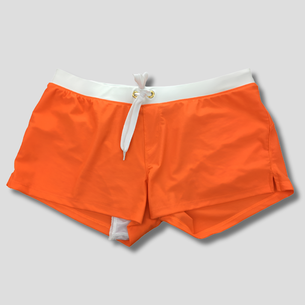 Herren Badehose | Kurz geschnitten mit Kordelzug und Seitenschlitzen