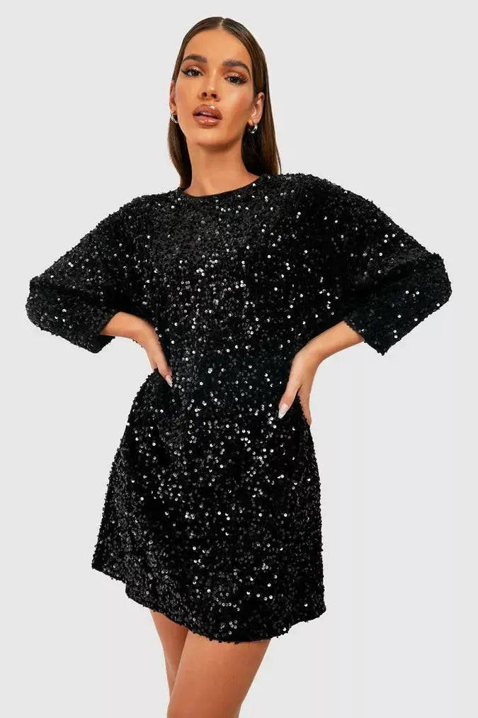 Damen Minikleid | gerade Silhouette mit klarer Unterkante