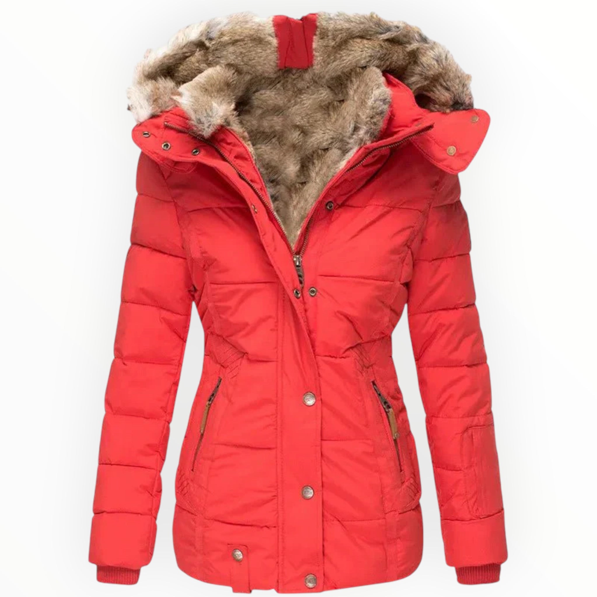 Damen Winterjacke mit Kapuze | Geschlossene Form für Winterzeit