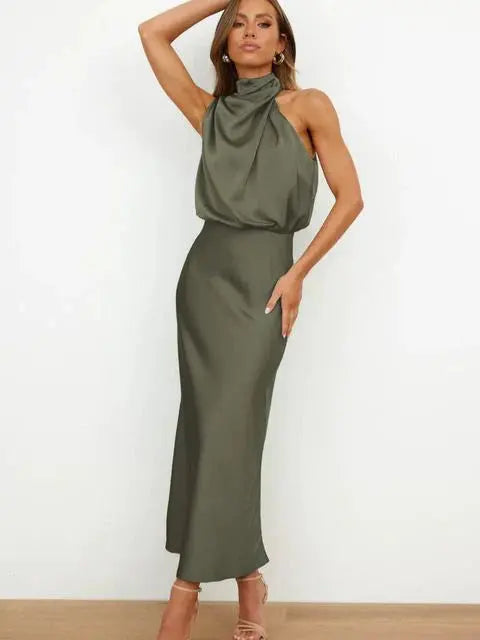 Kleid Damen | drapierter Halsbereich mit taillierter Linie