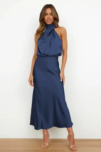 Kleid Damen | drapierter Halsbereich mit taillierter Linie