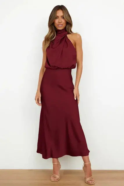 Kleid Damen | drapierter Halsbereich mit taillierter Linie