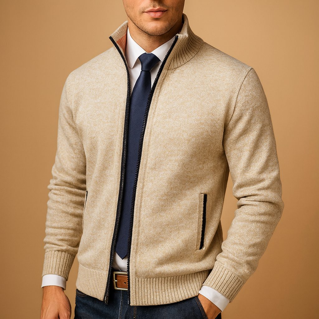 Herren Jacke | kurze Ausführung mit durchgehender Frontöffnung