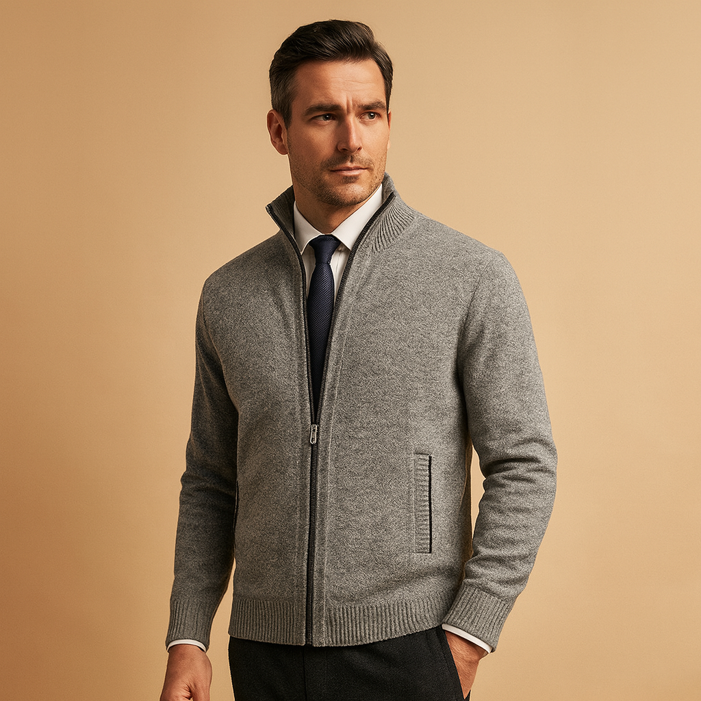 Herren Jacke | kurze Ausführung mit durchgehender Frontöffnung