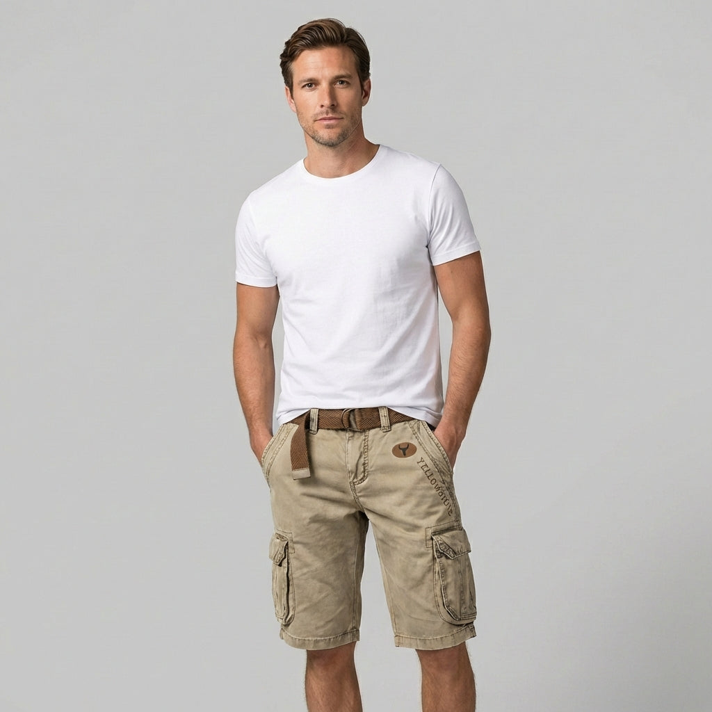 Herren Cargo Shorts | Seitentaschen und gerader Schnitt