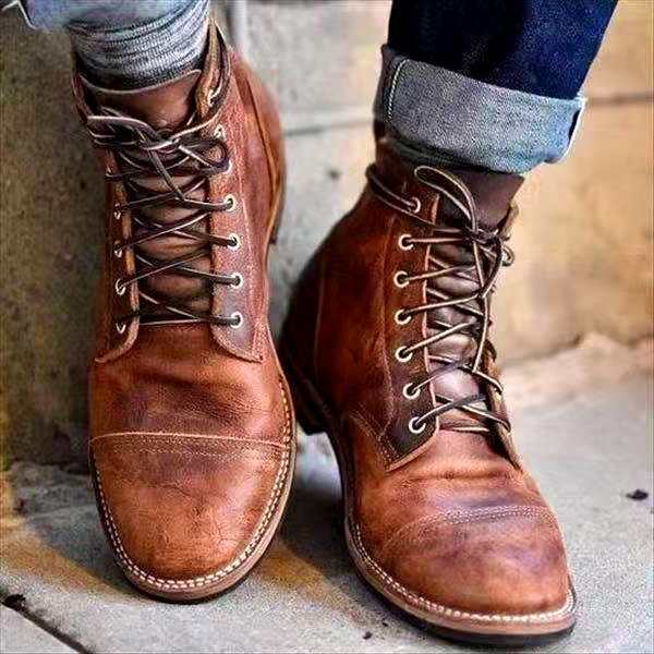 Herren Schuhe | Schnürsystem mit knöchelhoher Form