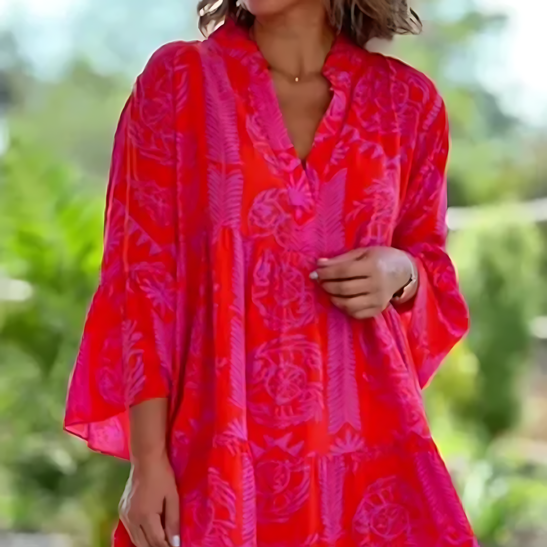 Kleid Damen | V-Ausschnitt und knielange Form