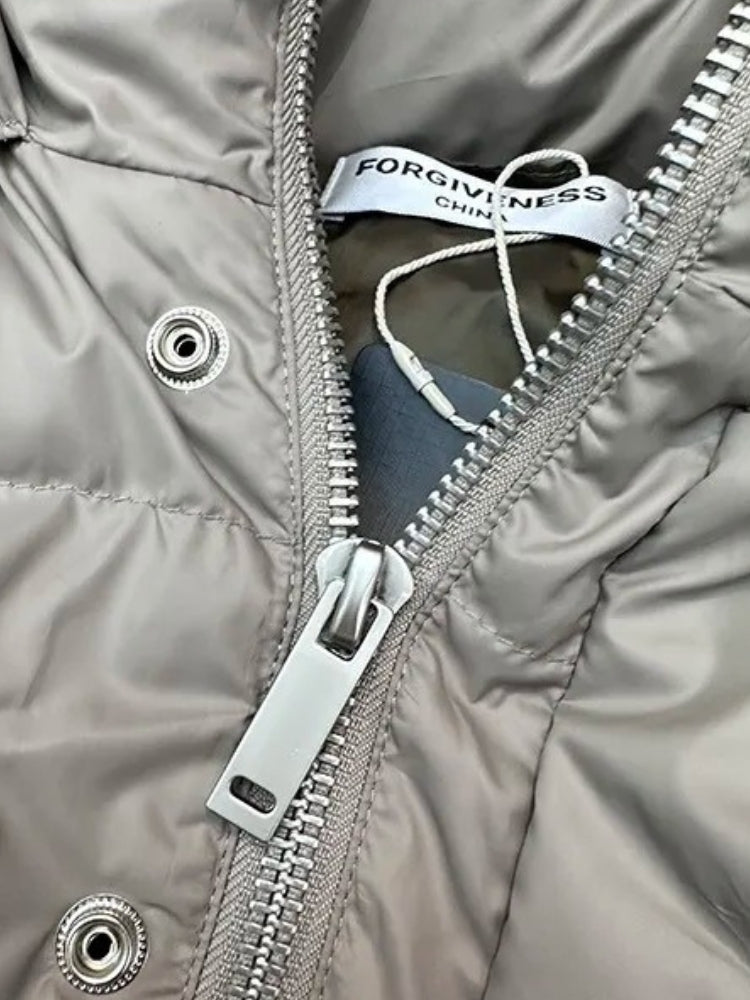 Herren Parka Pufferjacke | Kapuze und verlängerte Ausführung
