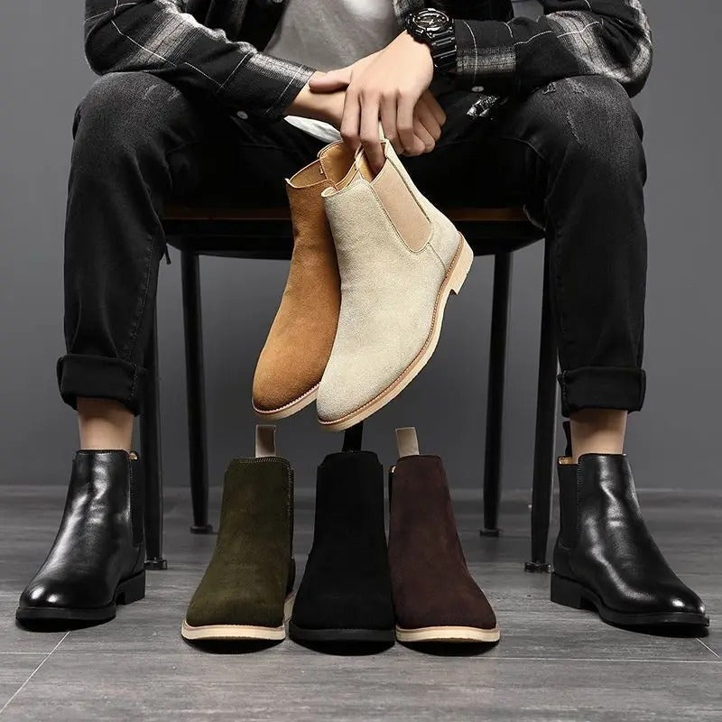Stiefel Herren | Elastische Seiteneinsätze mit Knöchelhoher Form