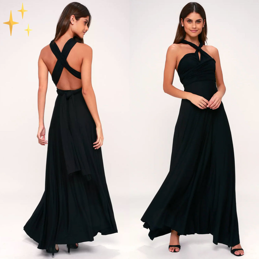 Damen Wickelkleid | Überlappender Schnitt mit Drapierung