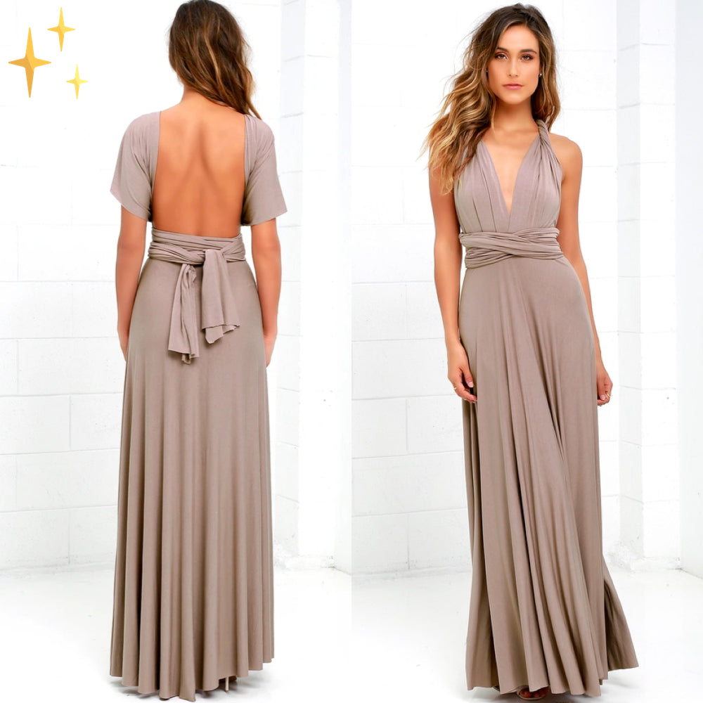 Damen Wickelkleid | Überlappender Schnitt mit Drapierung