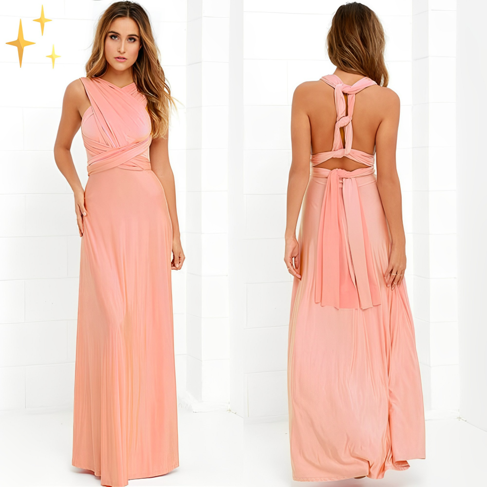 Damen Wickelkleid | Überlappender Schnitt mit Drapierung